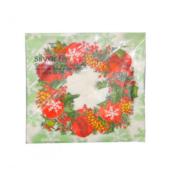 Guardanapo Estampado 32X32Cm (Gp33129) - Silver Plastic