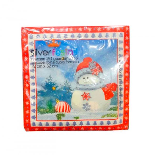 Guardanapo Estampado 32X32Cm (Gp33132) - Silver Plastic