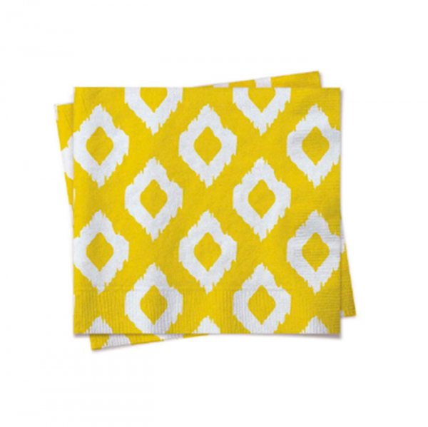 Guardanapo Losango Amarelo 32X32 (20Un) - Cromus