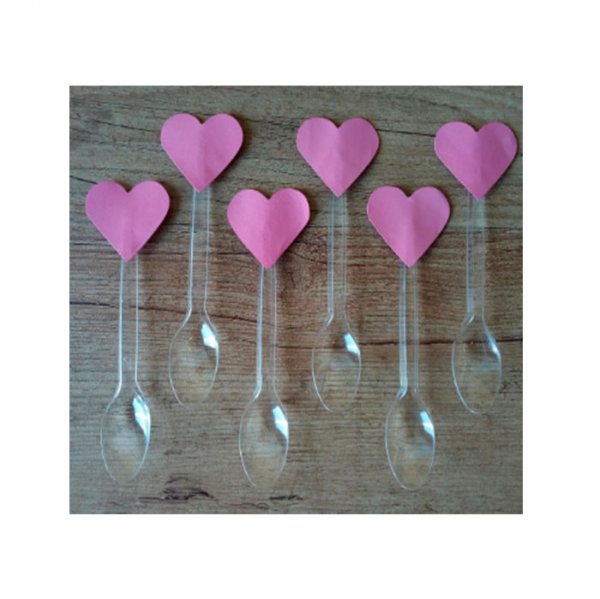 Enfeite Colher Coração (6Un) - Piffer