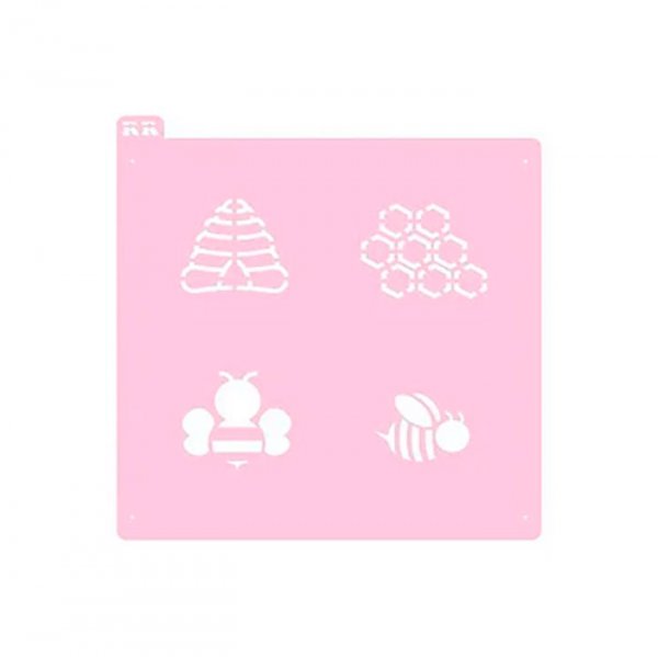 Estencil Pão De Mel/Macaron Abelha 2 - R.R. Oliveira