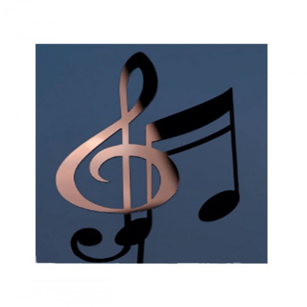 Topo De Bolo Notas Musical Mdf Preto - Sonho Fino