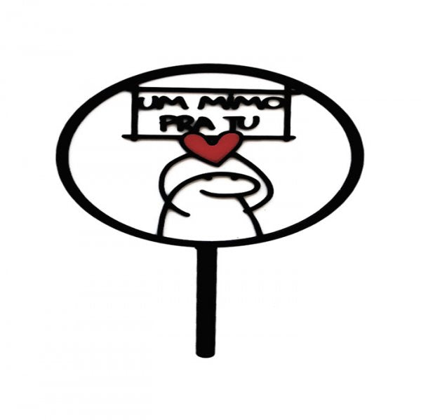 Topo Decorativo Flork Tiuiu Acrilico 2Mm - Vivarte