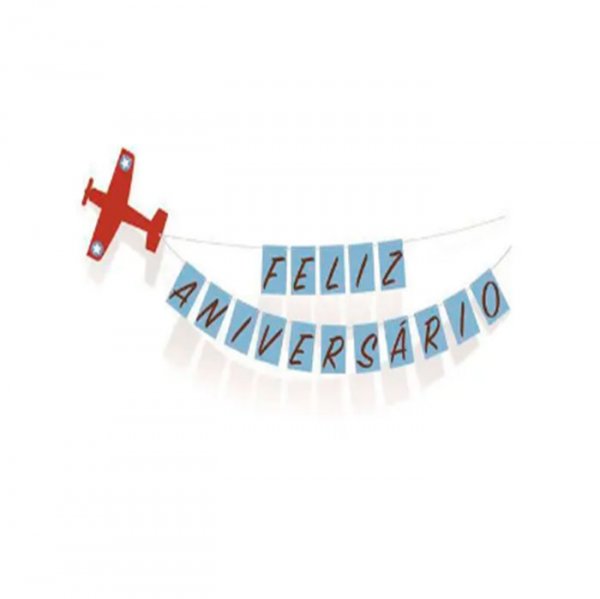 Faixa Feliz Aniversario Aventureiro (C/1Un) - Cromus