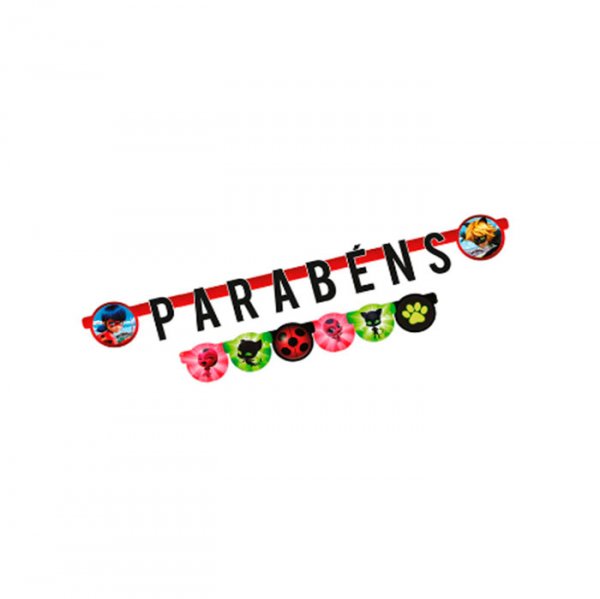 Faixa Parabens Ladybug (R552) - Regina