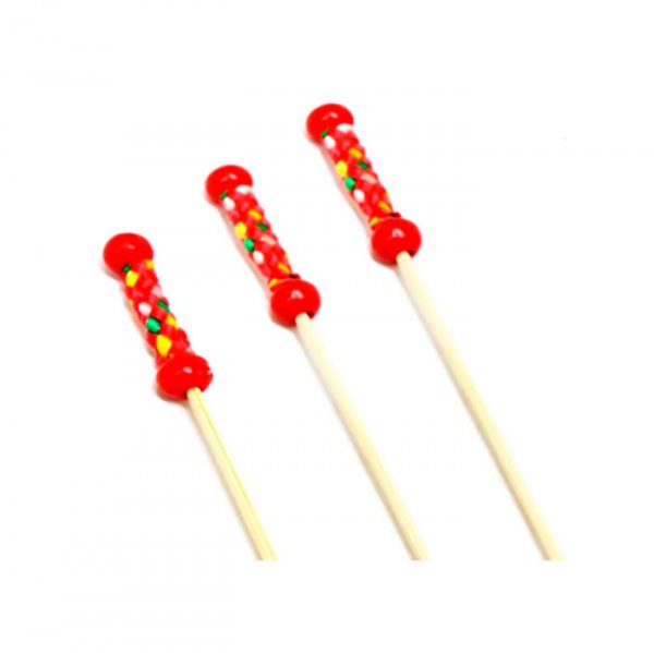 Palito Bambu P/Petisco (12,5Cm) Ha018 - Silver Plastic