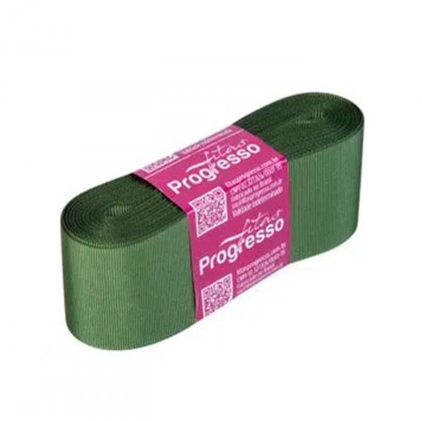Fita Cetim N°9 Cor249 Verde Oliva (38Mmx10M) - Fitas Progresso