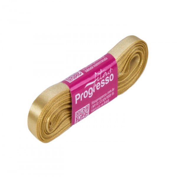 Fita Cetim N°3 Cor 228 Dourado (15Mmx10M) - Fitas Progresso