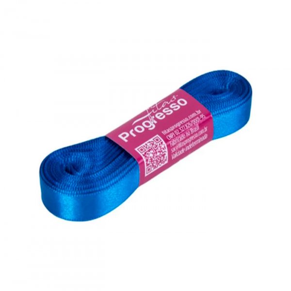 Fita Cetim Simples Cf001 214 Azul Royal (10M) - Fitas Progresso