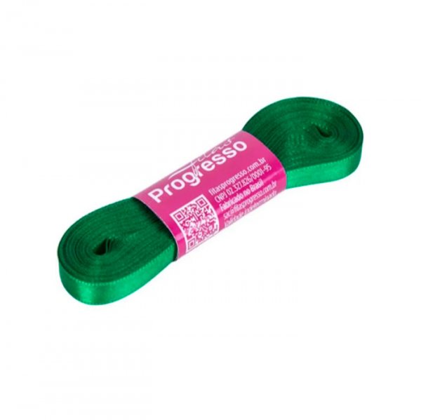Fita Cetim Simples Cf001 217 Verde Bandeira (10M) - Fitas Progresso