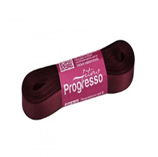 Fita Cetim Simples Cf002 1355 Marsala (10M) - Fitas Progresso