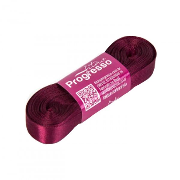 Fita Cetim Simples Cf003 1355 Marsala (10M) - Fitas Progresso