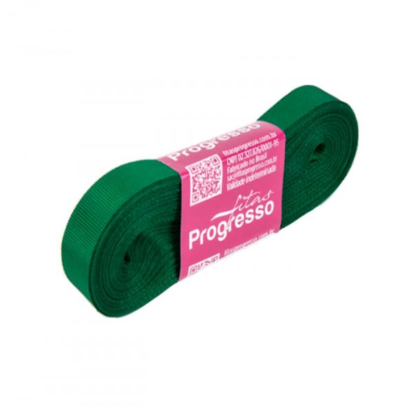 Fita Gorgurão Gp002 217 Verde Bandeira (10M) - Fitas Progresso