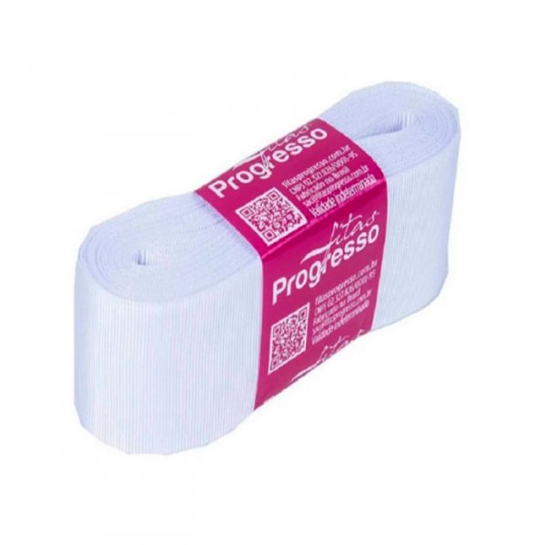 Fita Gorgurão Gp009 201 Branco (10M) - Fitas Progresso