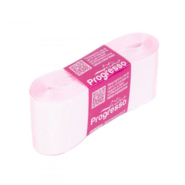 Fita Gorgurão Gp009 206 Rosa Claro (10M) - Fitas Progresso