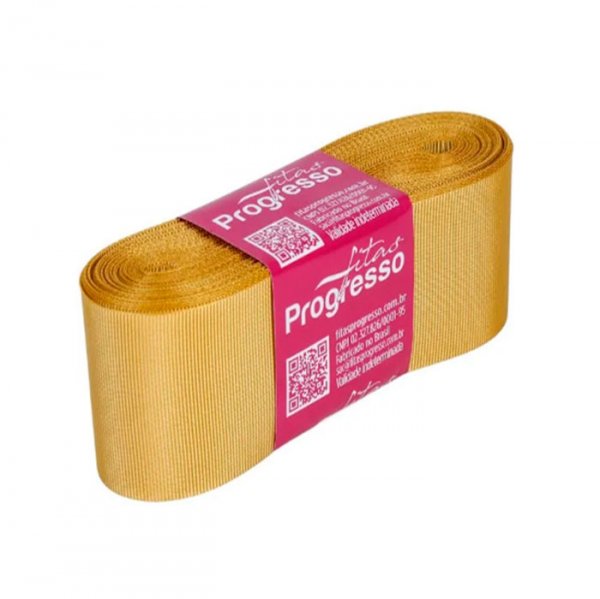 Fita Gorgurão Gp009 228 Ouro (10M) - Fitas Progresso
