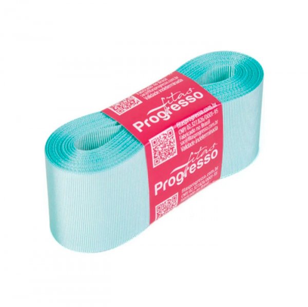 Fita Gorgurão Gp009 247 Azul Tiffany (10M) - Fitas Progresso