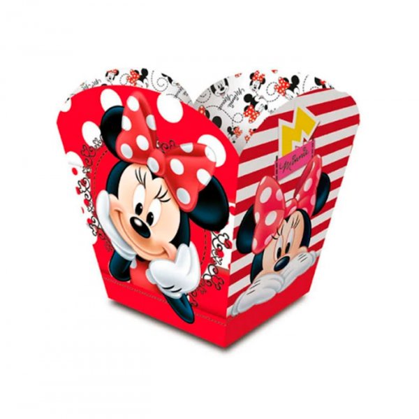 Cachepot Pequena Red Minnie R95 (8Un) - Regina