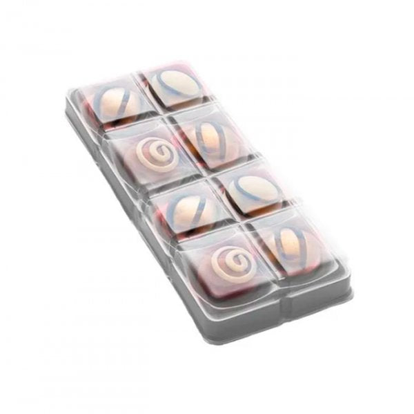 Candy Box Transparente 8 Cavidades (10Un) - Flip