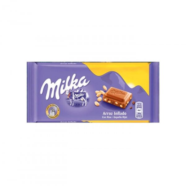 Chocolate Ao Leite Rice Crsipy 100Gr - Milka