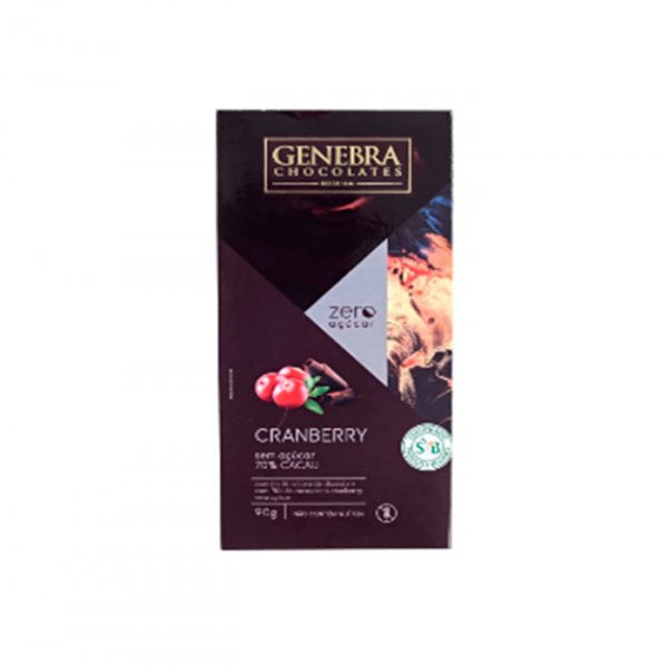 Chocolate 70% Cranberry Zero Açucar 90G - Genebra