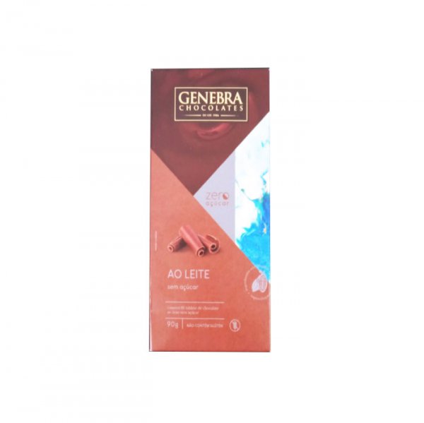 Chocolate Ao Leite Zero Açucar 90G - Genebra