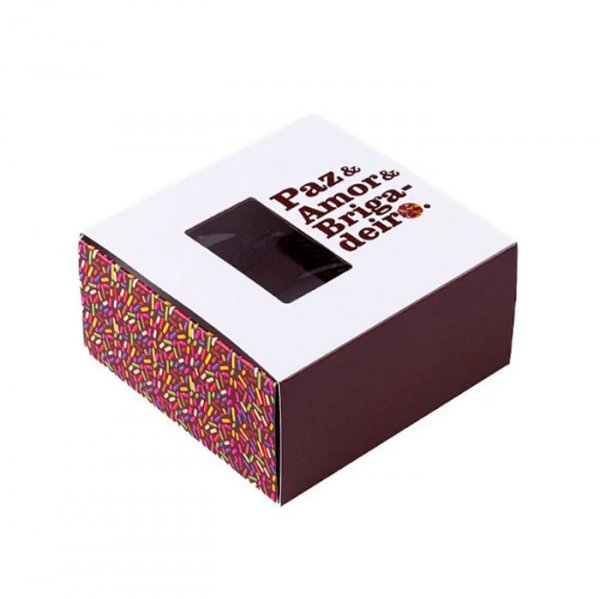 Embalagem Para 4 Brigadeiros Paz Amor (82X85X38) - Sulformas