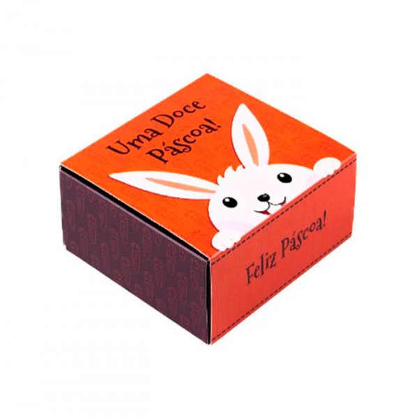Embalagem Para 4 Brigadeiros Pascoa Laranja Un 82X - Sulformas