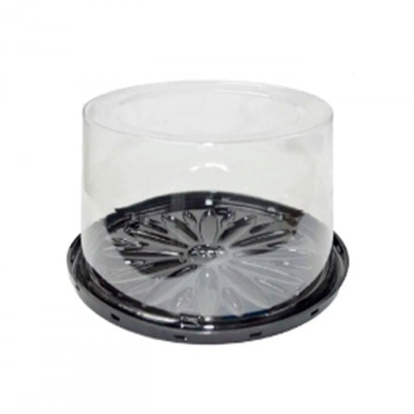 Embalagem Para Torta Pequena Preta Alta (G50Cta) - Galvanotek