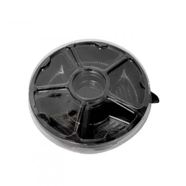 Embalagem Bandeja C/Divisões Preta (G550) - Galvanotek