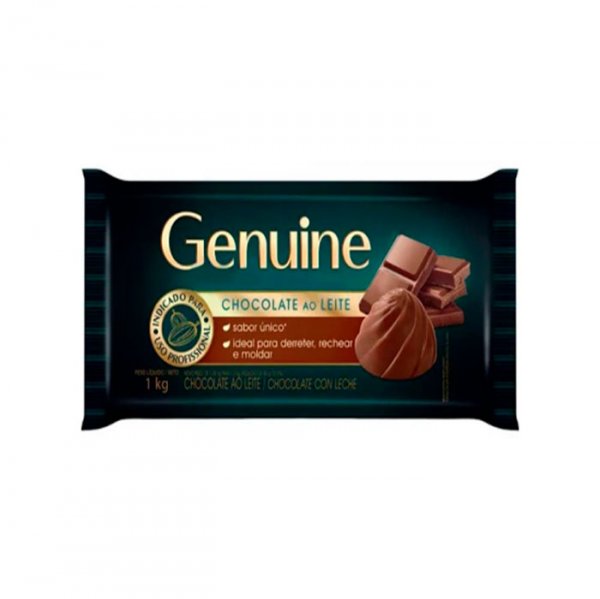 Chocolate em Barra Ao Leite 1Kg - Genuine