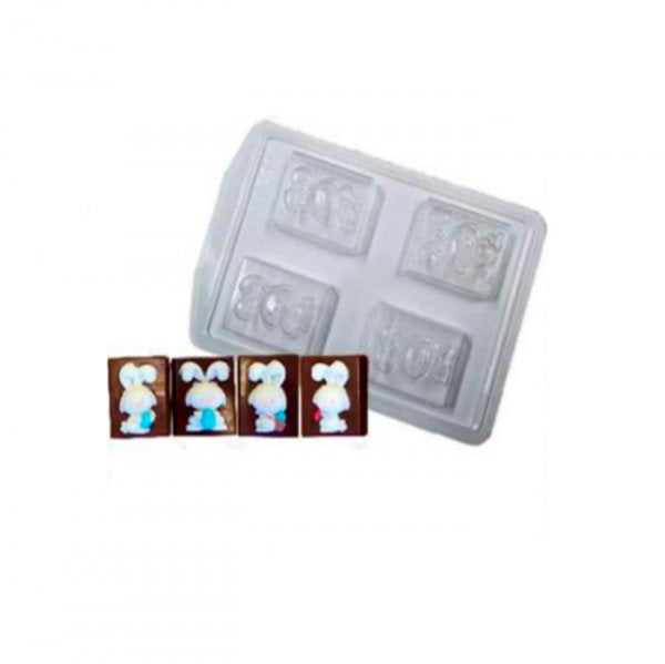 Forma Para Chocolate Miscelânea Coelhos (Fp229) - Crystal Forming