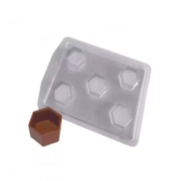 Forma Para Chocolate Bombom Sextavado (Fp75) - Crystal Forming