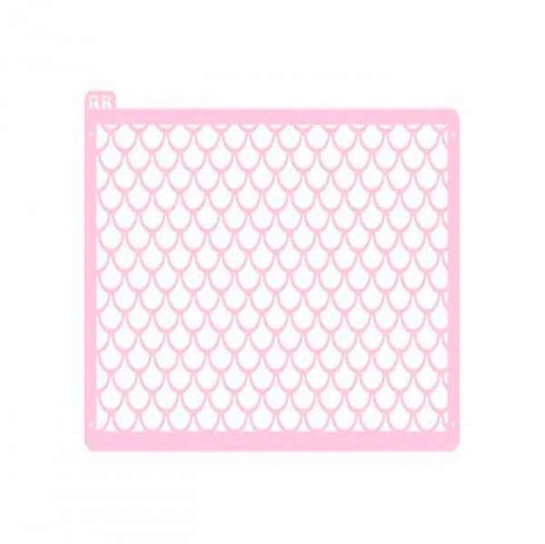 Estencil Bolo Escamas 1 - R.R Oliveira