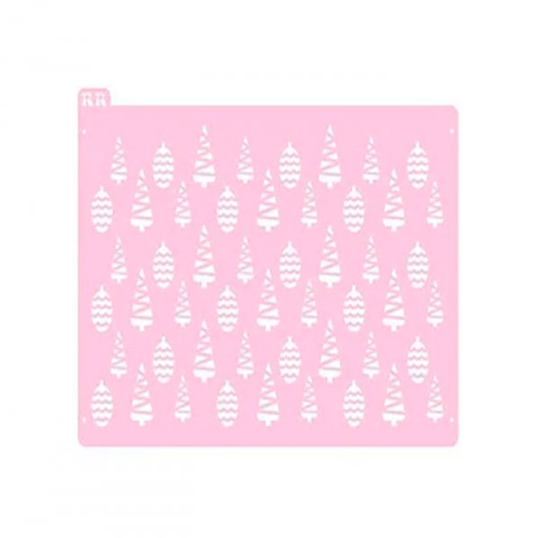 Estencil Bolo Fundo Pinheiro 1 - R.R Oliveira