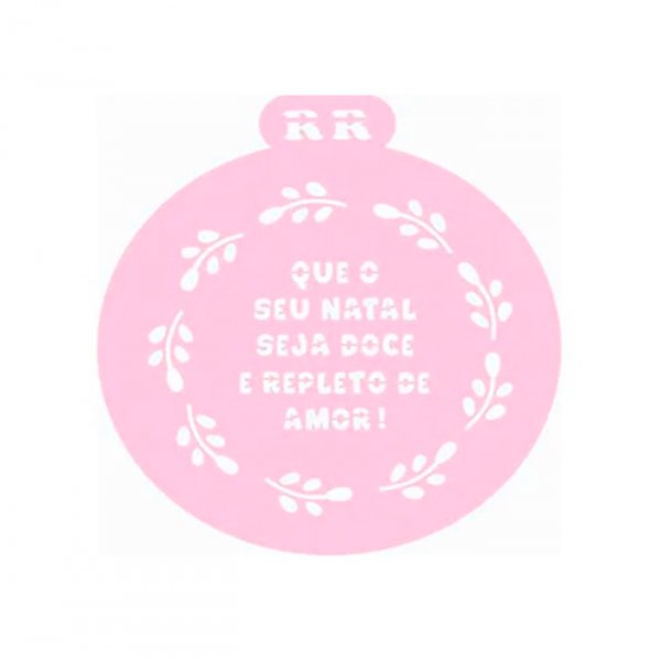 Estencil Bolo Redondo Natalino 1 - R.R Oliveira