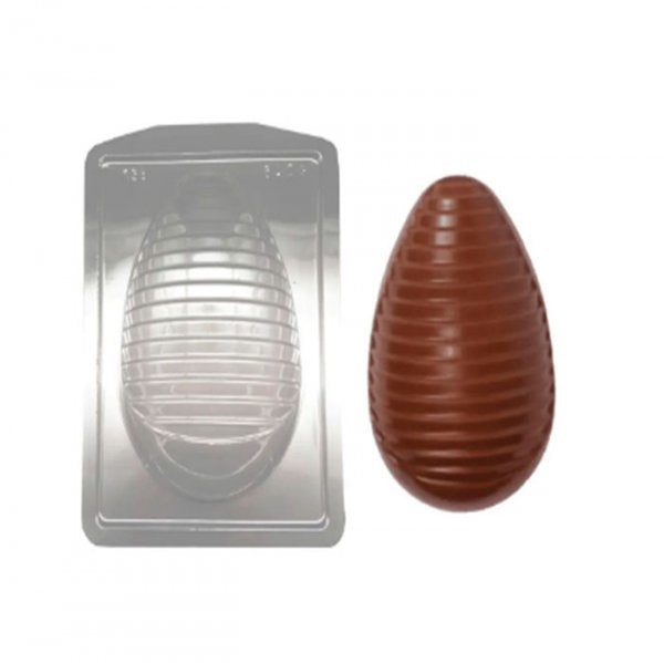 Forma Para Chocolate Ovo Faixas 500G (Fp158) - Crystal Forming