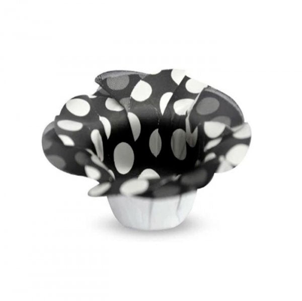 Forminha Lisa Branca Com Preto C/30Un - Formar Embalagens