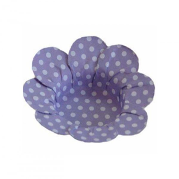 Forminha Margaridinha Poa Lilas C/40Un - Formar Embalagens