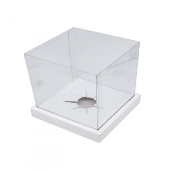 Caixa Gourmet Ovo Em Pé Branco 350G (5Un) - Crystal Forming