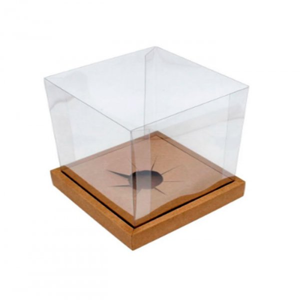 Caixa Gourmet Ovo Em Pé Kraft 250G (5Un) - Crystal Forming