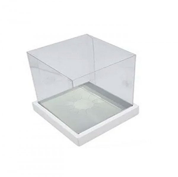 Caixa Gourmet Ovo Em Pé Branco 150G (5Un) - Crystal Forming