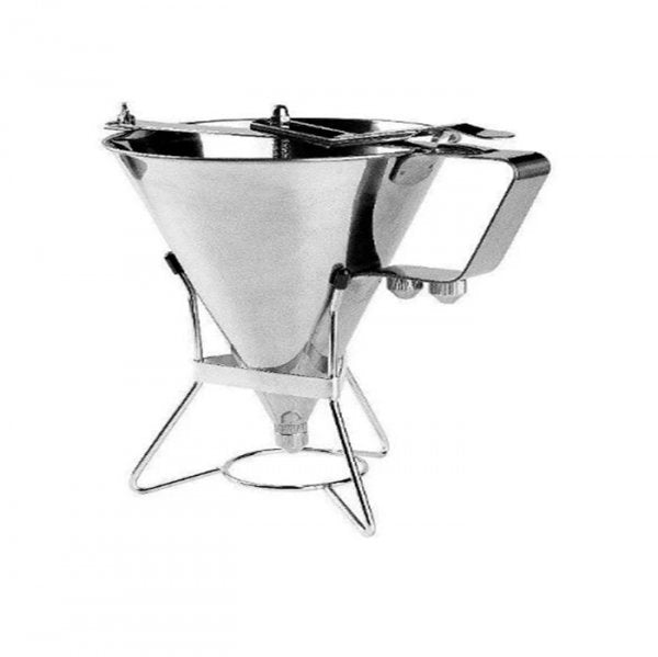 Funil Dosador Com Suporte 03 Bicos Em Inox 17,5X17,5X22,5Cm - Cromus
