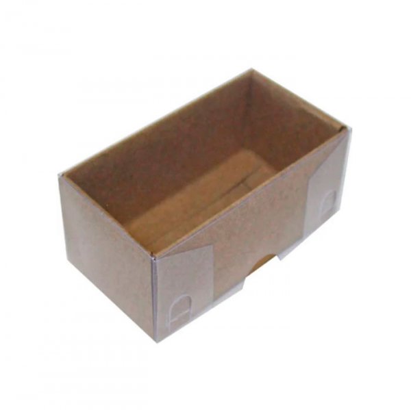 Caixa Para 2 Doces Kraft 8.5X4.5X3.5Cm (10Un) - Yinpack