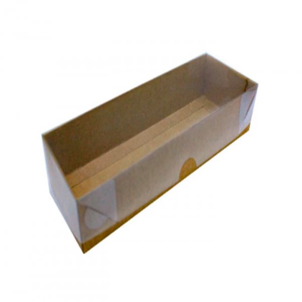 Caixa Para 3 Pães De Mel Kraft 7X20X4Cm (5Un) - Yinpack