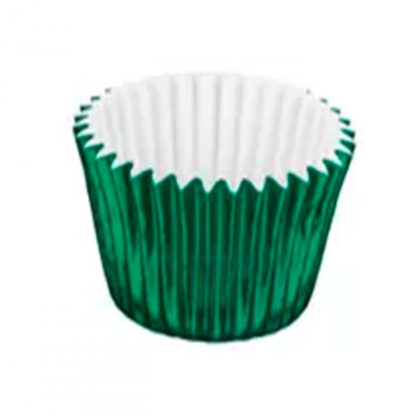 Forminha Laminada N°5 Verde Lisa (C/50) - Mago