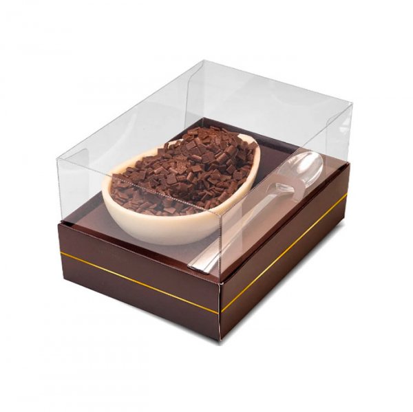 Caixa Ovo De Colher 2 Em 1 Marrom Linha 100/150G (5Un) - Sulformas