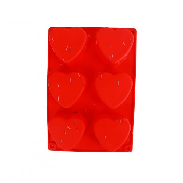 Forma De Silicone Bolinho Coração - Oikos