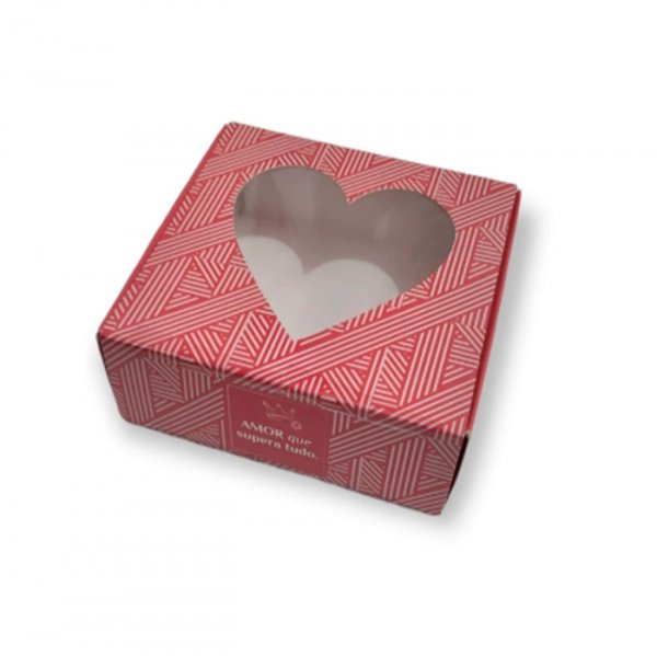 Caixa Gaveta Com Visor Para 9 Doces (10Un) - Ideia Embalagens