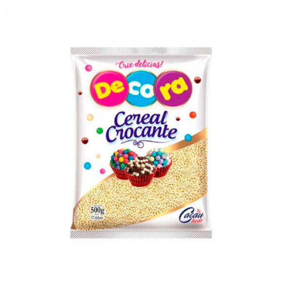 Micro Cereal Crocante Branco  500G - Decora Festa